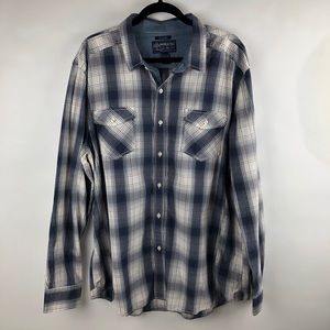 American rag western button down long sleeve XXL